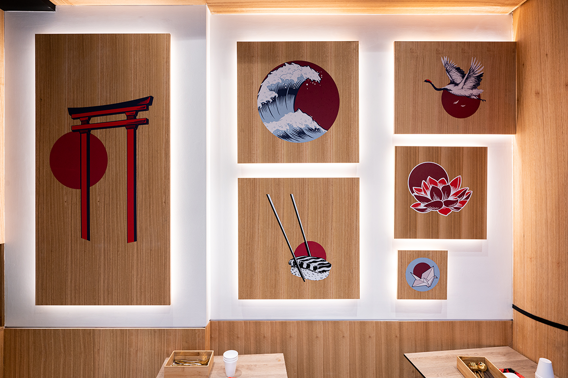 Sushi shop interior design