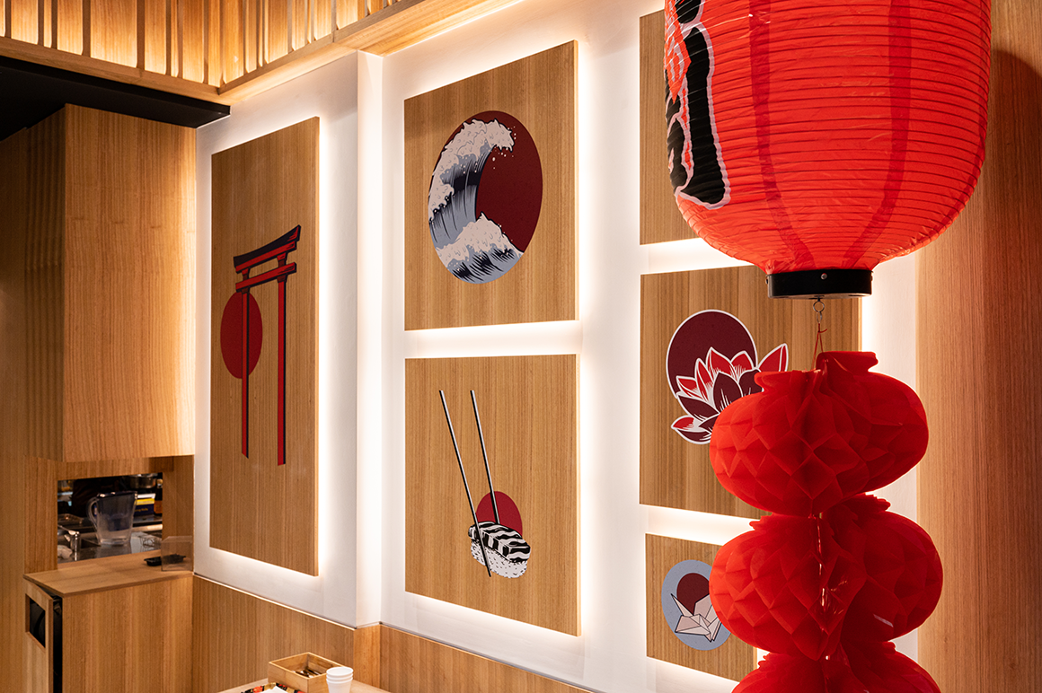 Sushi shop interior design