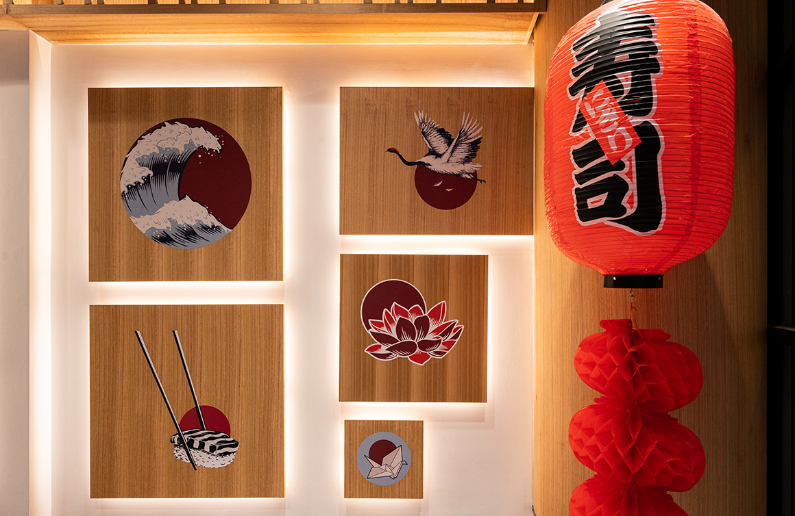 Japanese sushi shop interior decorations